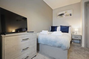 4 soverom, strykejern/-brett, reiseseng for barn og wi-fi