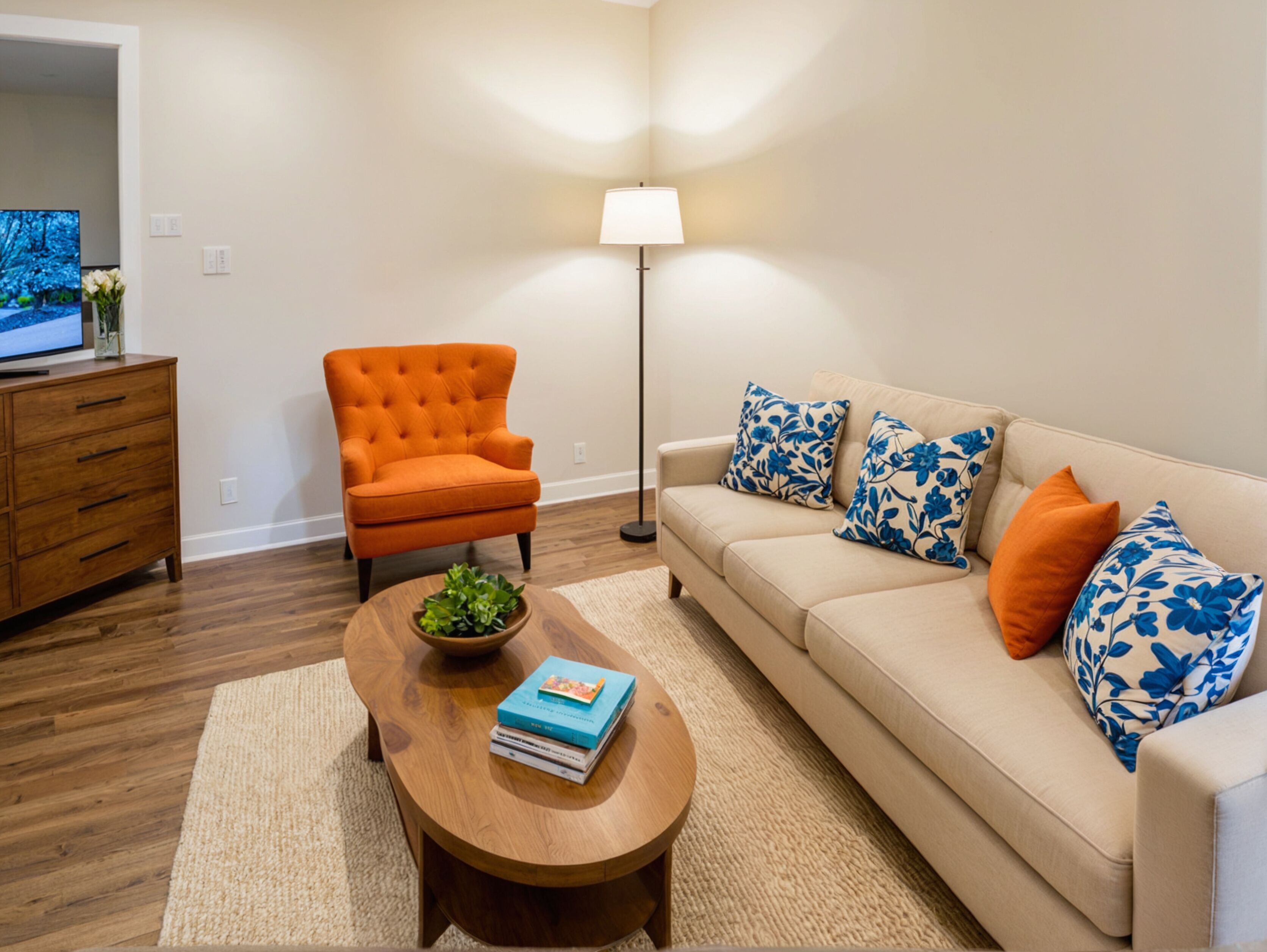 豪華公寓, 3 間臥室 | 起居區 | 55-吋智慧型電視、數位頻道、Netflix、串流服務