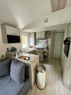 Microwave, oven, stovetop, dishwasher - Mobil-home Bois dormant 4* in St Jean de Monts (Saint-Jean-de-Monts)