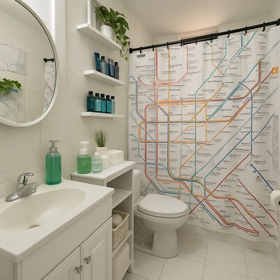 Blue style  Room in Guesthouse with shared bathroom