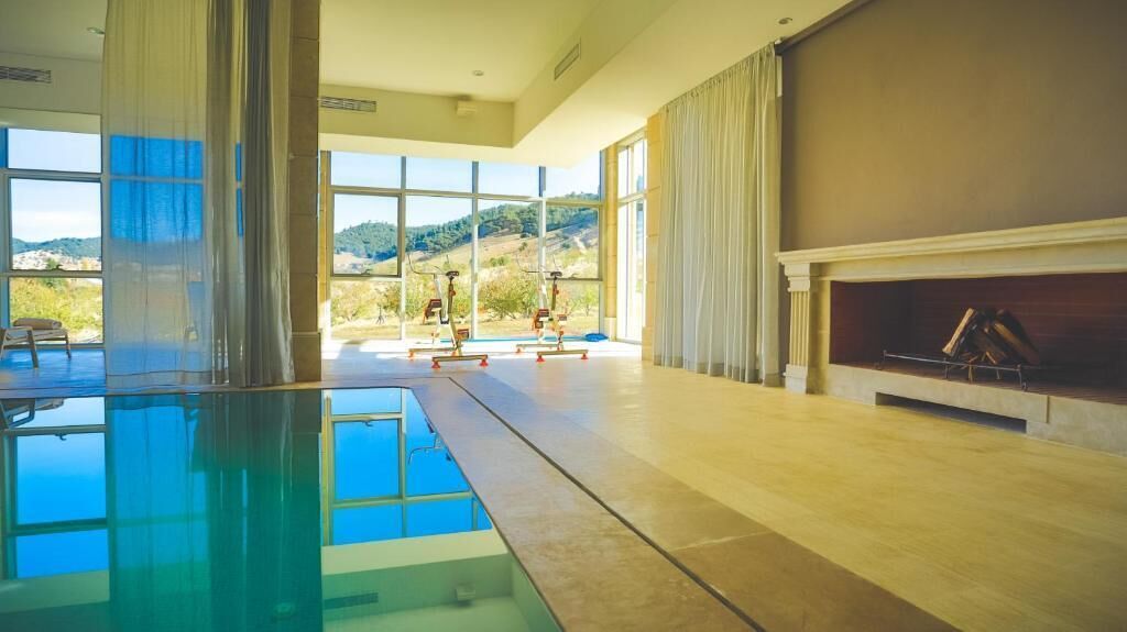 Indoor pool, seasonal outdoor pool
