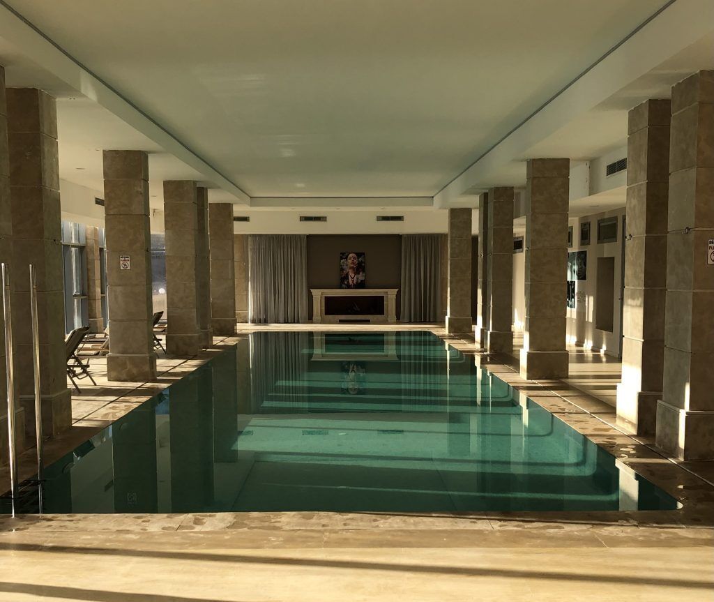 Indoor pool, seasonal outdoor pool