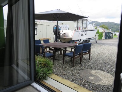 Group accommodation ,large living area, 
Boat parking, 1 minute from town