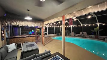 Una piscina riscaldata