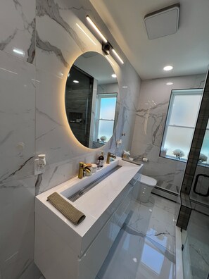 Towels, soap, toilet paper