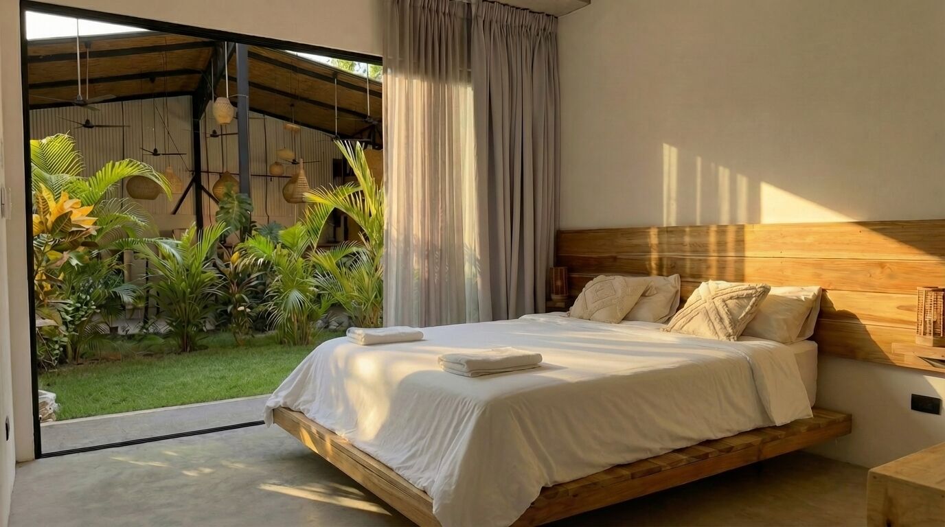 Blick auf den Garten