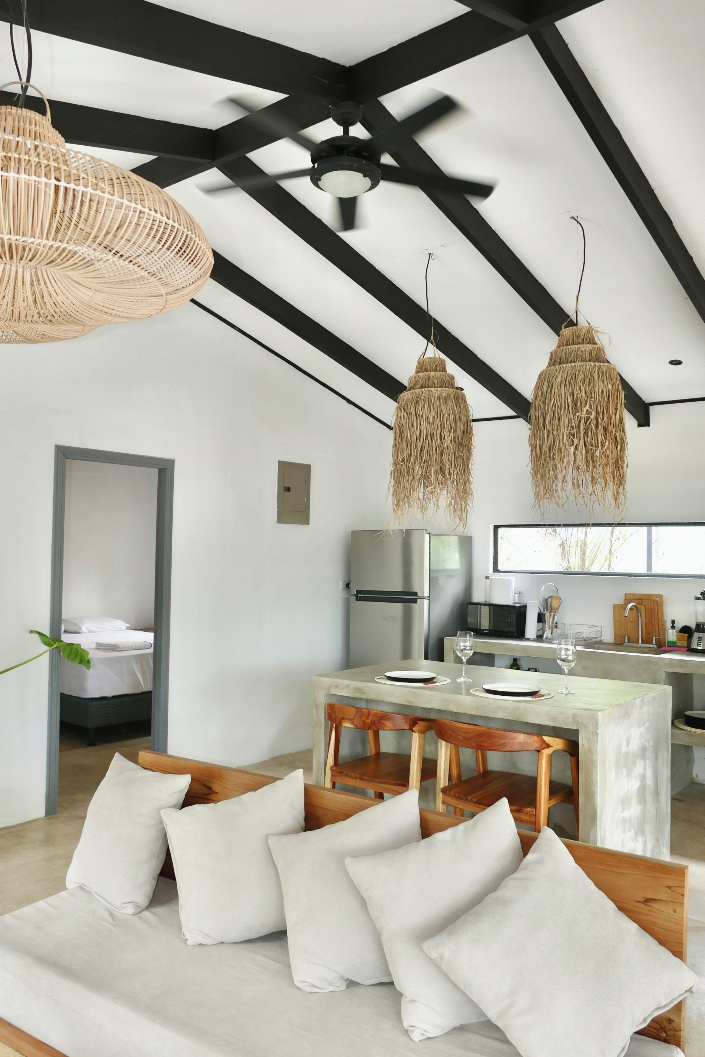 Casa Deluxe, 2 habitaciones, alberca privada, vista al jardín | Área de sala de estar