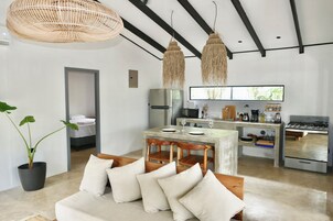 Deluxe House, 2 Bedrooms, Private Pool, Garden View | Private kitchen | Fridge, oven, stovetop, cookware/dishes/utensils