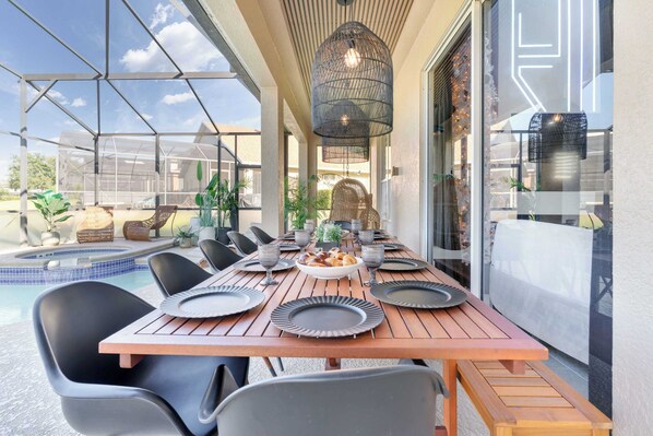 Udendørs spisemuligheder