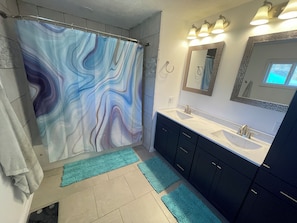 Towels, soap, toilet paper