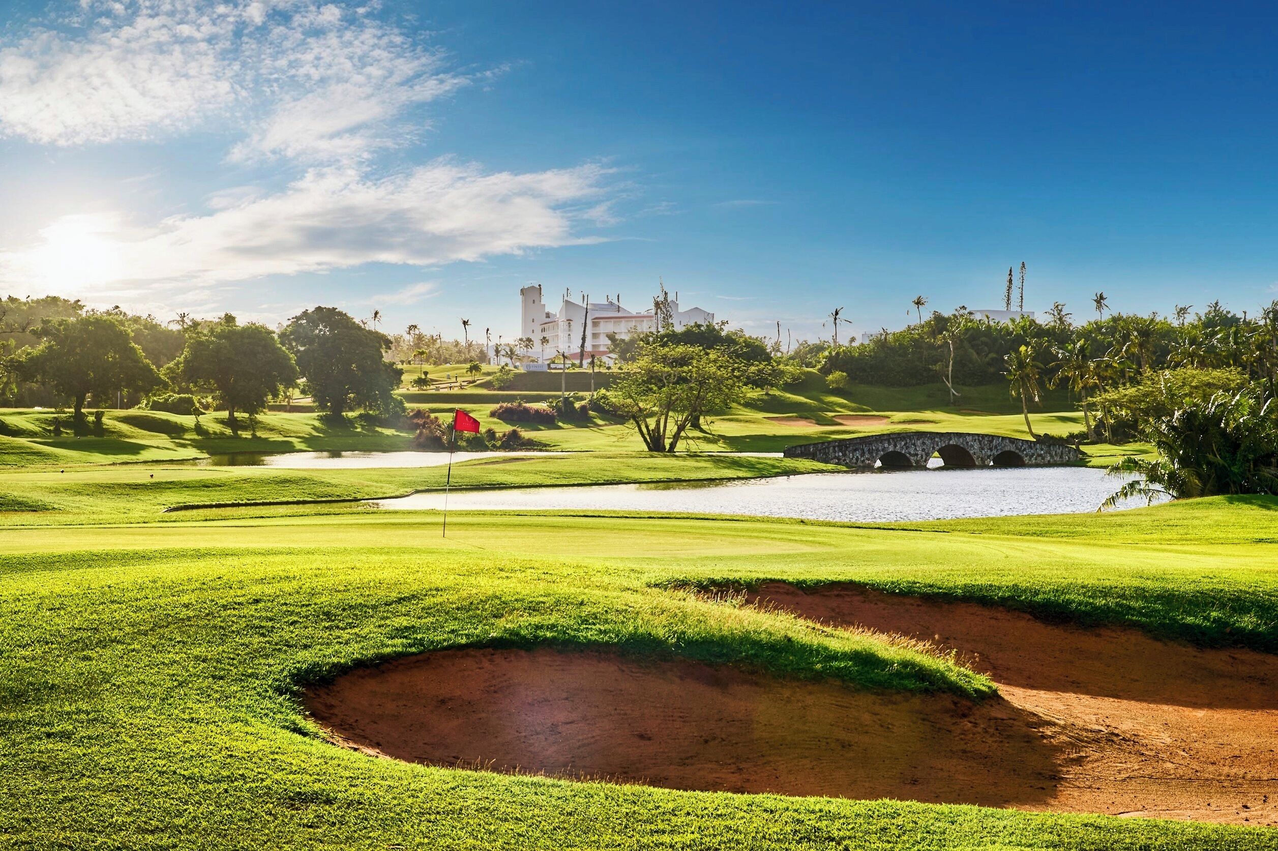 Vue sur le parcours de golf