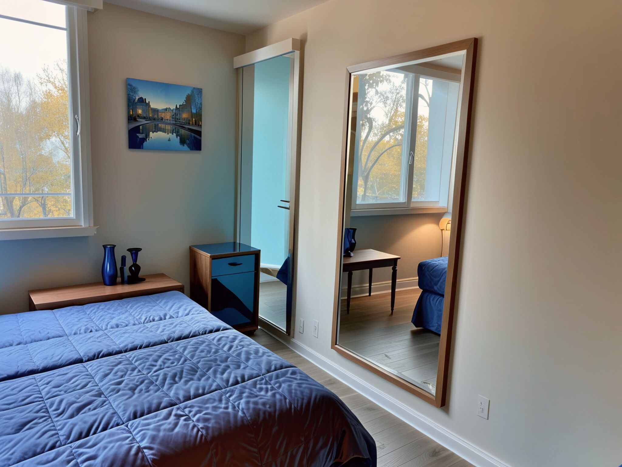 Apartamento, 1 quarto | Escrivaninha, espaço de trabalho para notebook