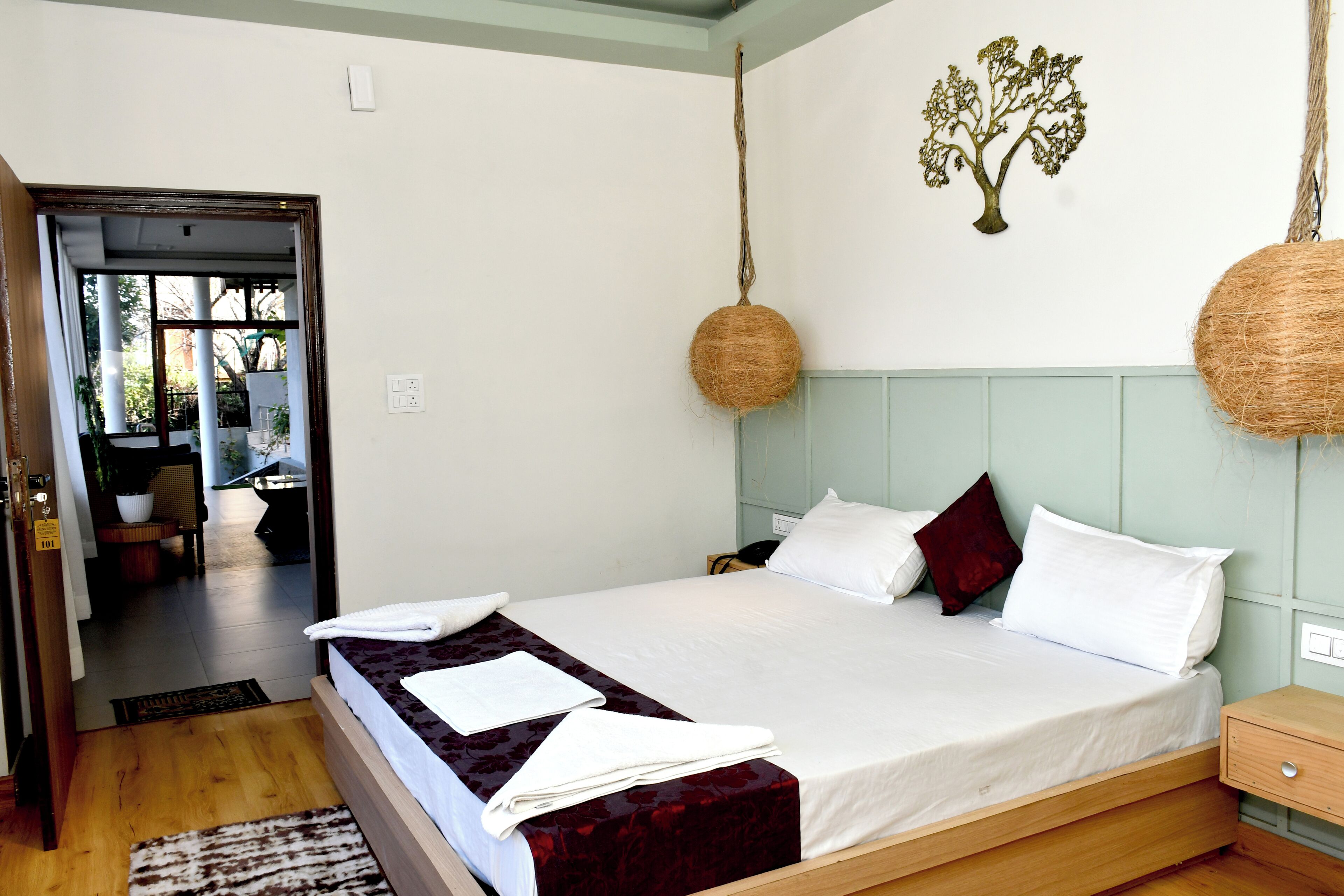 Luxe kamer, 1 kingsize bed, uitzicht op bergen | Gratis wifi