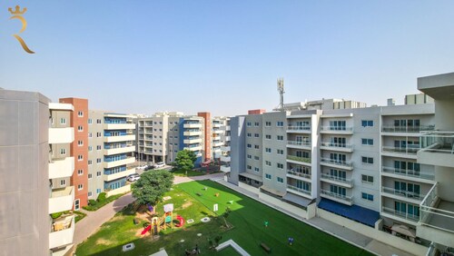 Al Reef Cozy 1BR with Pool and Serene Vibes