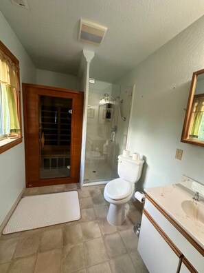 Shower, towels