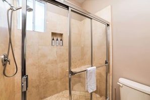 Shower, hair dryer