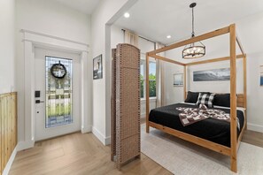 5 bedrooms, iron/ironing board, travel cot, WiFi