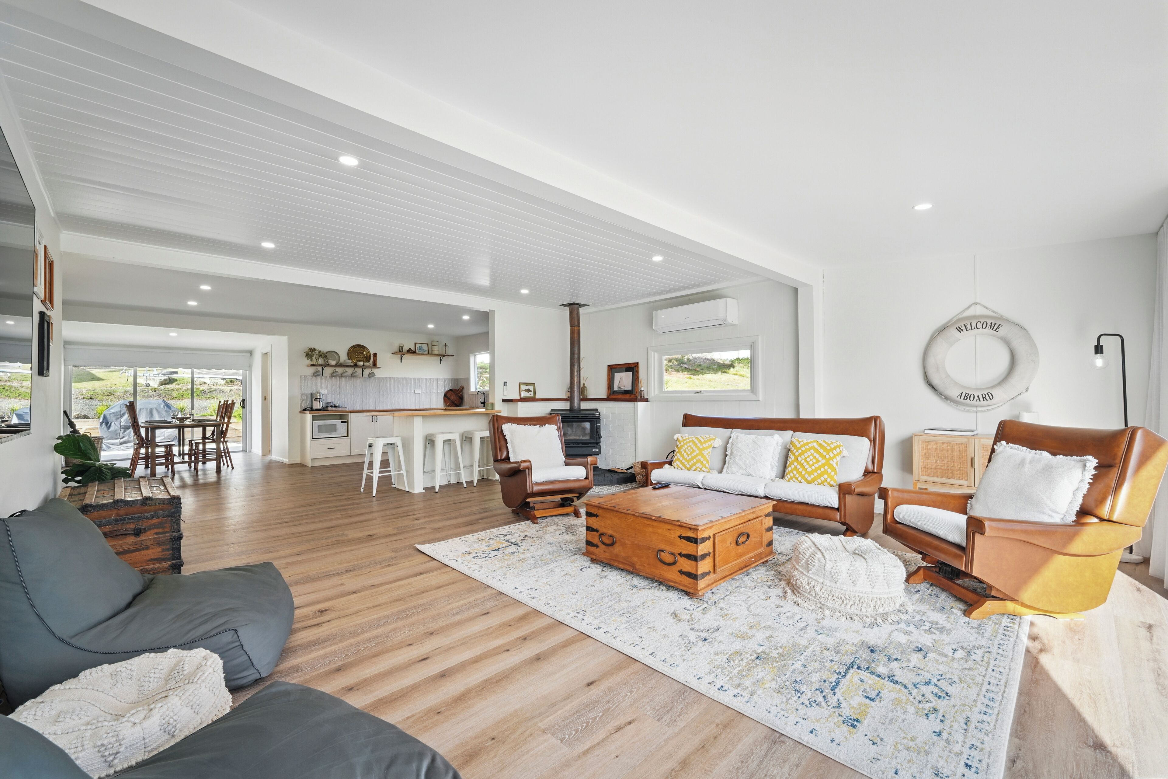 Casa Deluxe, vista a la bahía | Área de sala de estar