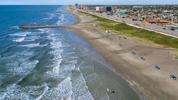 Vlak bij het strand