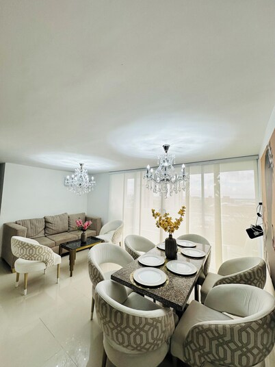 Luxury Barranquilla norte, 3 private parking, 4 air conditioned, river view