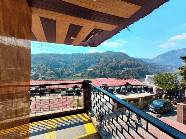 Uitzicht vanaf balkon