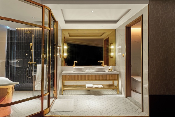City Double Room | Bathroom | Separate tub and shower, rainfall showerhead, hair dryer, slippers