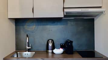 Superior Suite, Overwater | Private kitchen | Microwave, stovetop, cookware/dishes/utensils