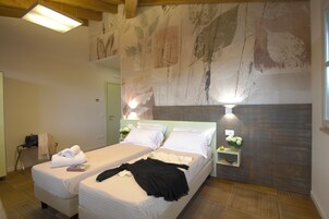 Double or Twin Room, Private Bathroom, Courtyard View | In-room safe, desk, blackout drapes, soundproofing