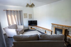Fernseher, Kamin