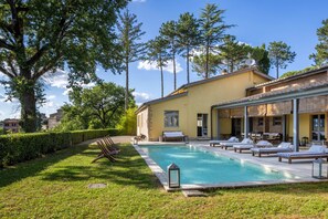 A heated pool