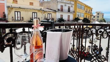 Deluxe Double Room, Balcony, City View | Terrace/patio