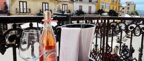 Deluxe Double Room, Balcony, City View | Terrace/patio