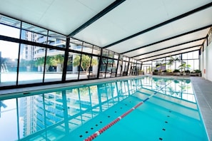 Indoor pool, a heated pool - 29th Floor - Oceanfront & City Horizon Bliss (Gold Coast)