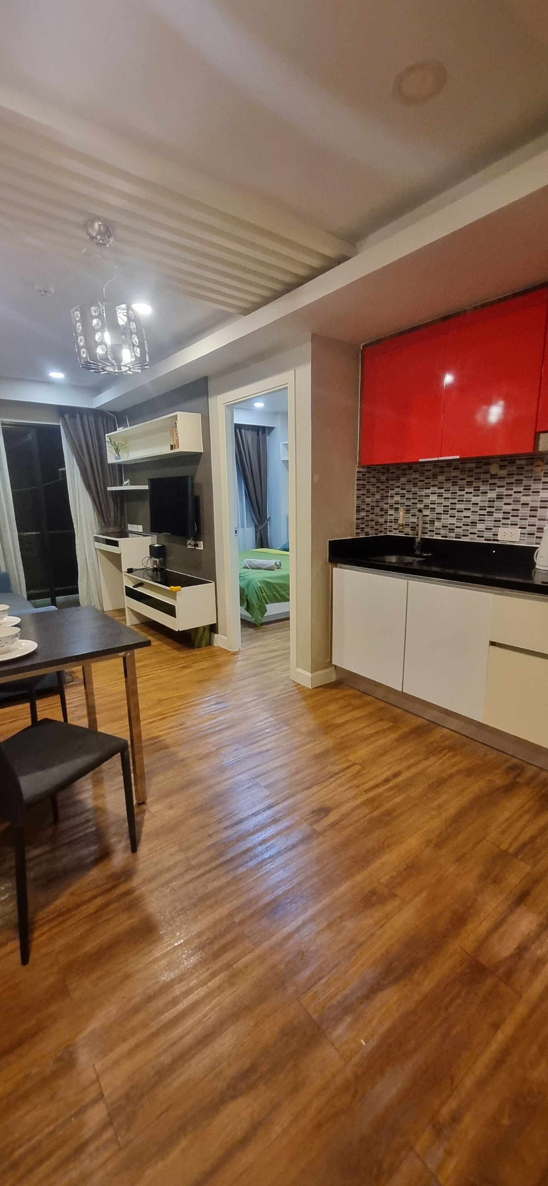 Apartment, 1 Double Bed with Sofa bed | Private kitchen | Fridge, microwave, oven, stovetop