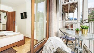 Apartment, Balkon | 1 Schlafzimmer, Verdunkelungsvorhänge, Bügeleisen/Bügelbrett