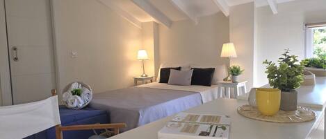 1 室のベッドルーム、アイロン / アイロン台、WiFi、ベッドシーツ