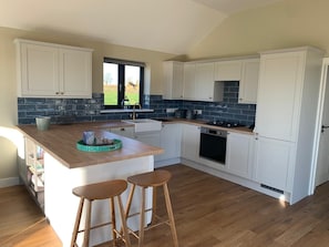 Fridge, oven, stovetop, dishwasher