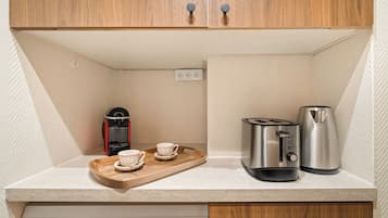 Espressomaskin og vannkoker