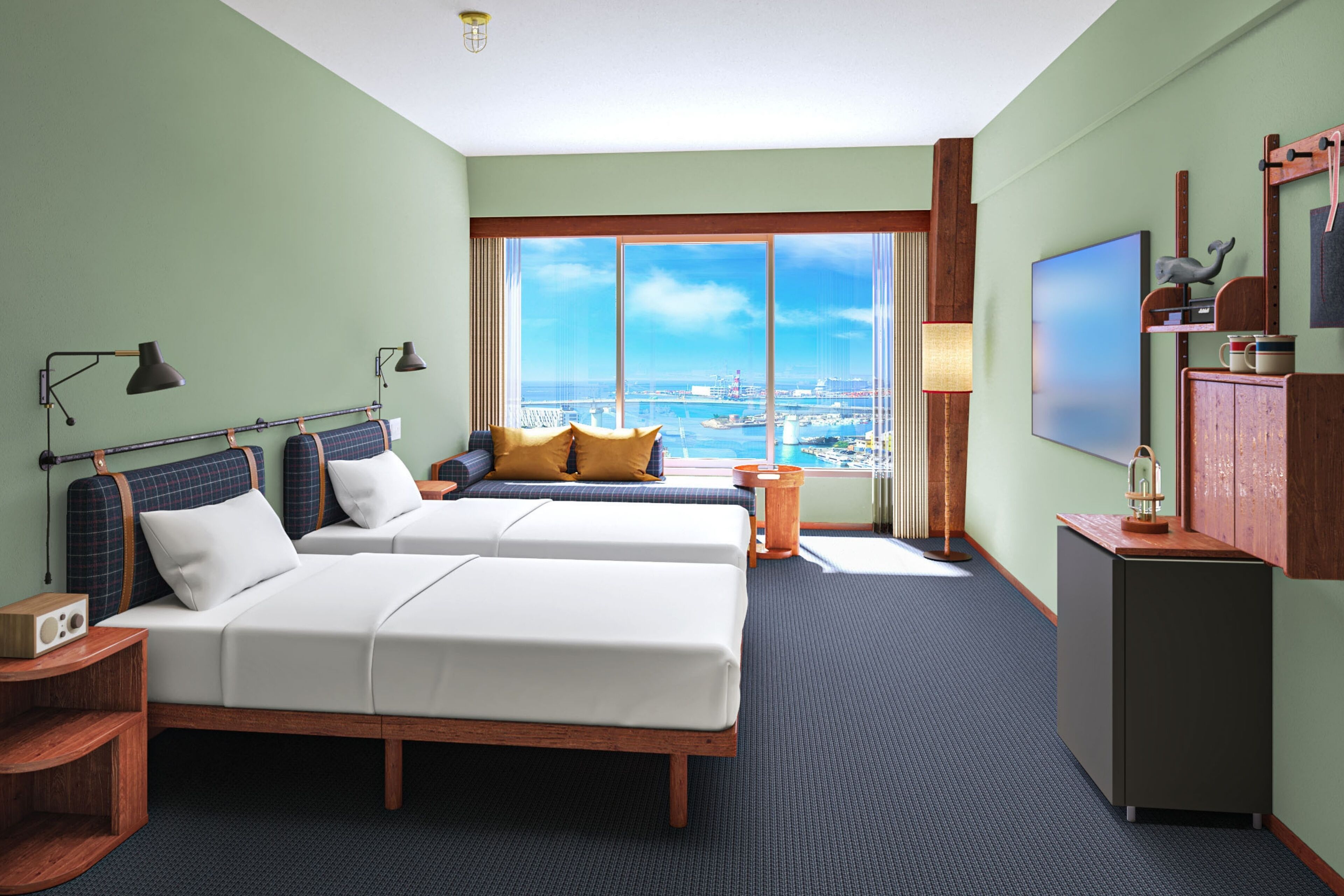 Chambre Majestueuse avec lits jumeaux, non-fumeurs (Bayside) | Wi-Fi gratuit