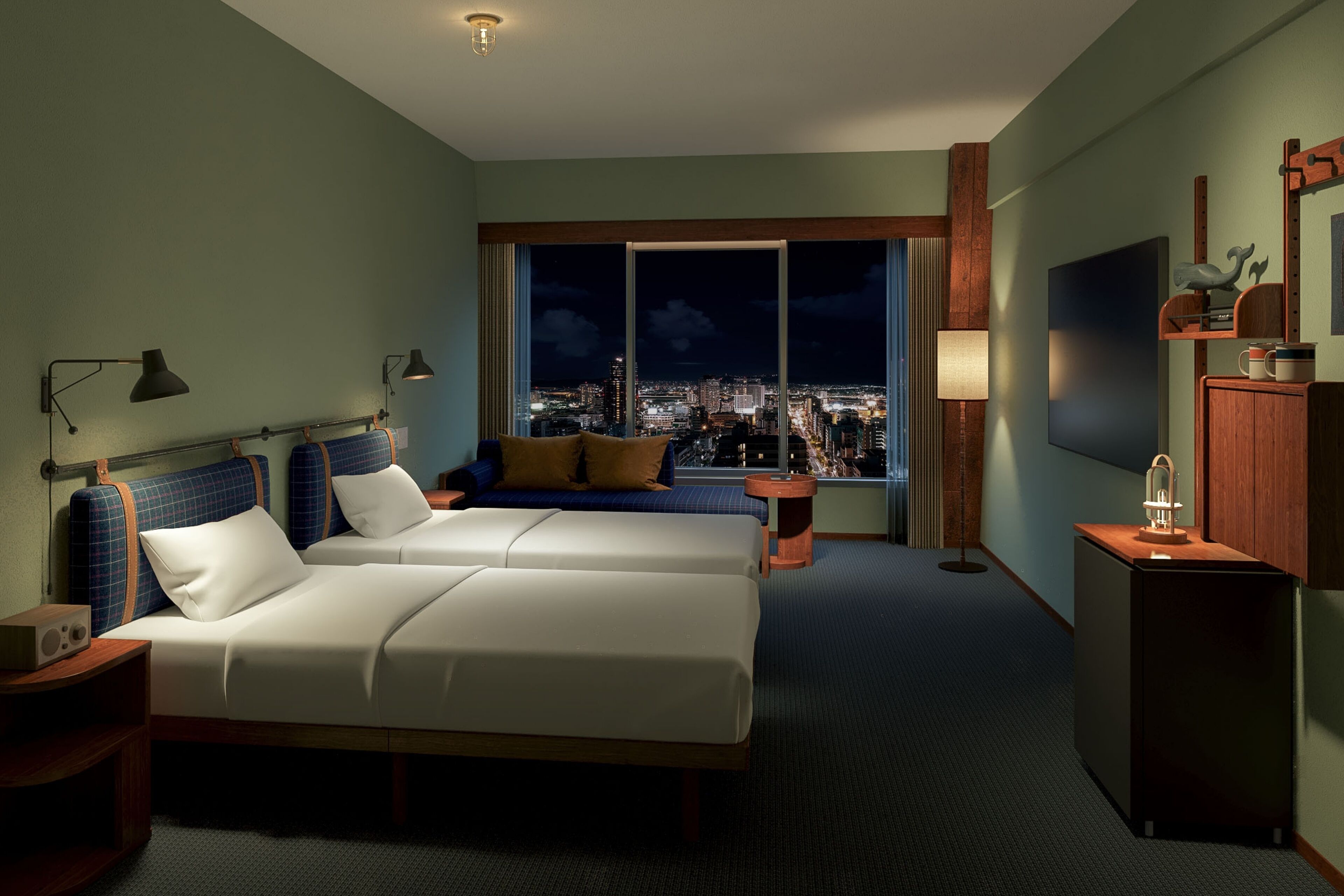 Chambre Majestueuse avec lits jumeaux, non-fumeurs (City side) | Wi-Fi gratuit