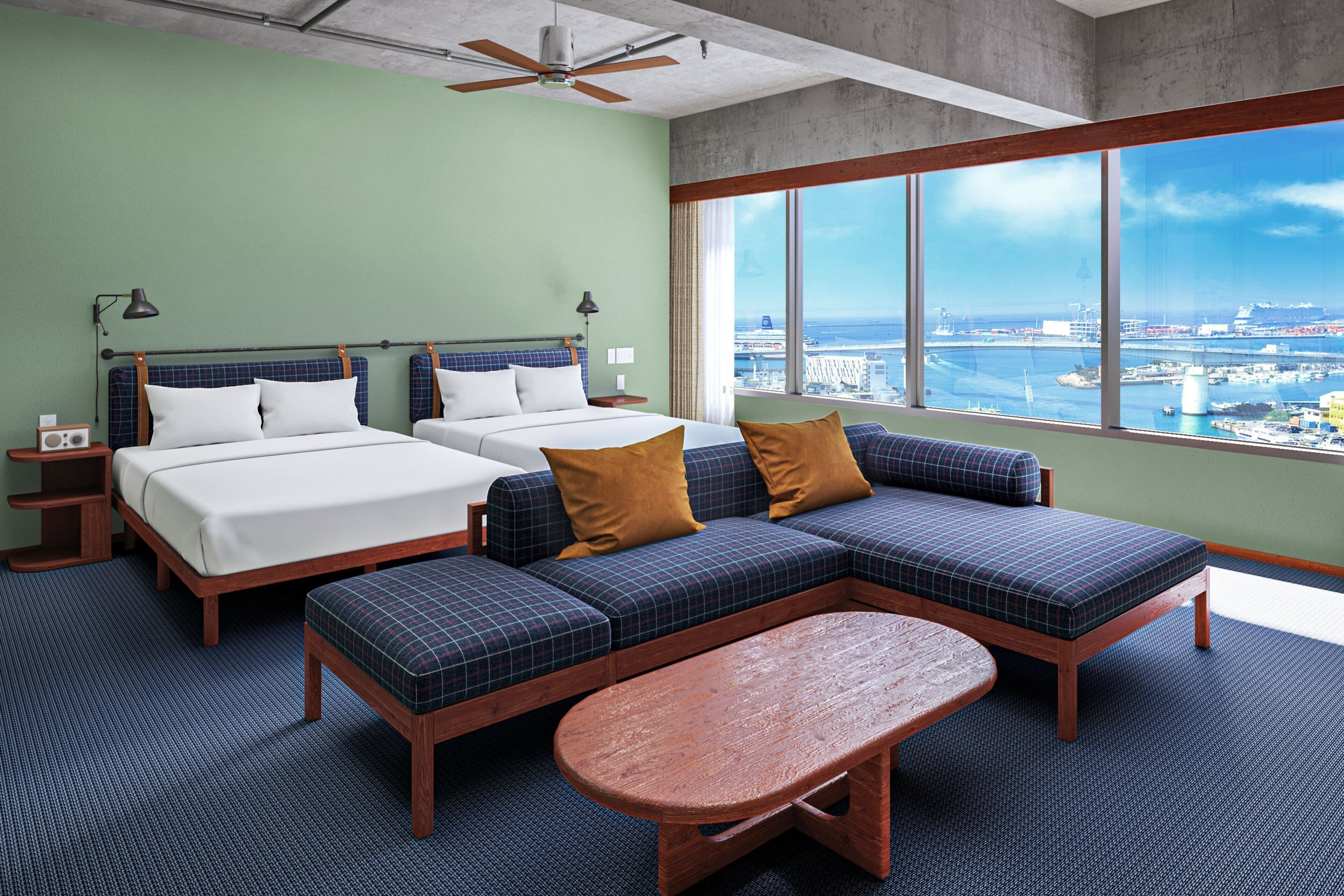 Chambre Confort avec lits jumeaux, 2 lits doubles, non-fumeurs (Deluxe, Washing Machine) | Wi-Fi gratuit