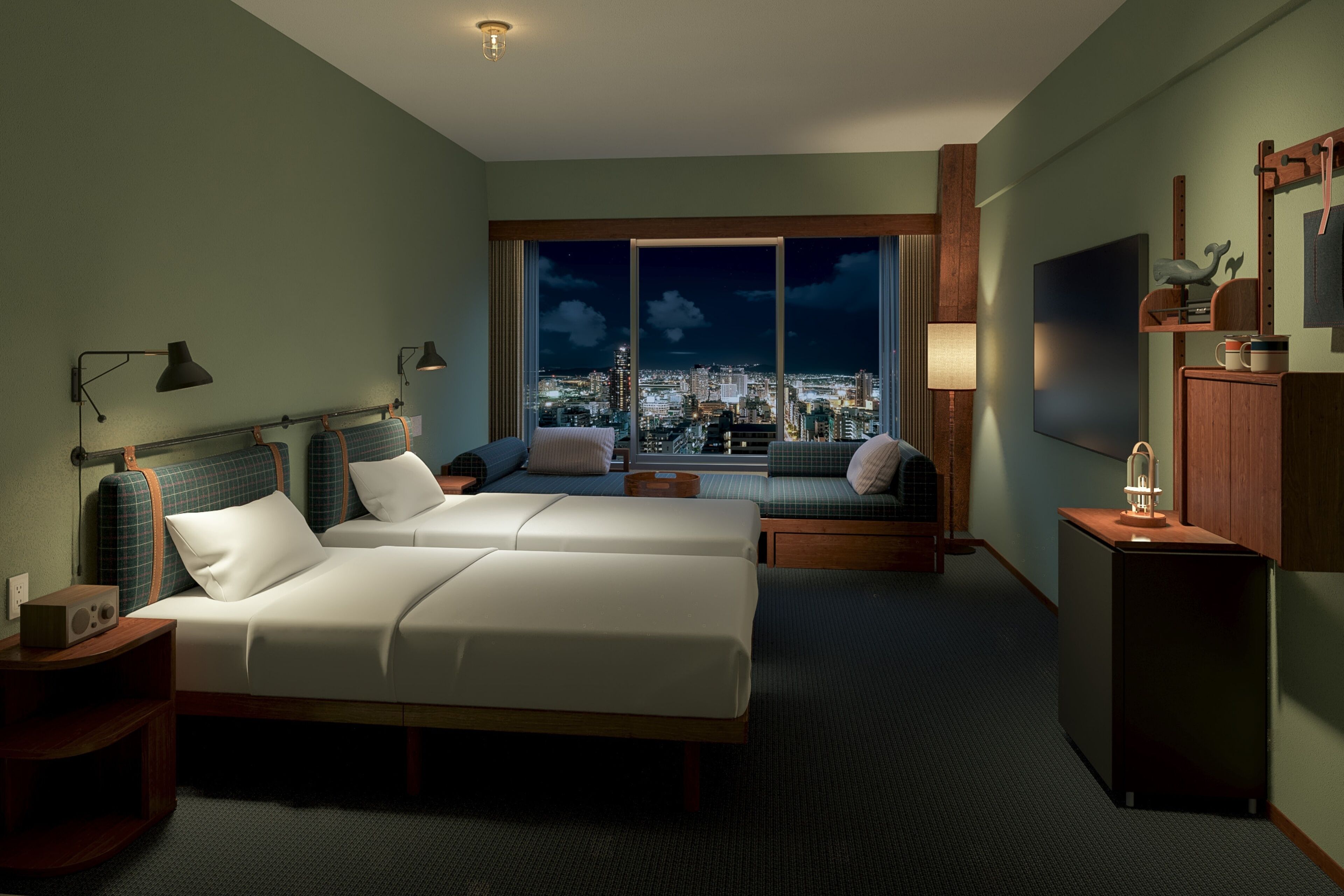 頂級雙床房, 非吸煙房 (City side) | 免費 Wi-Fi