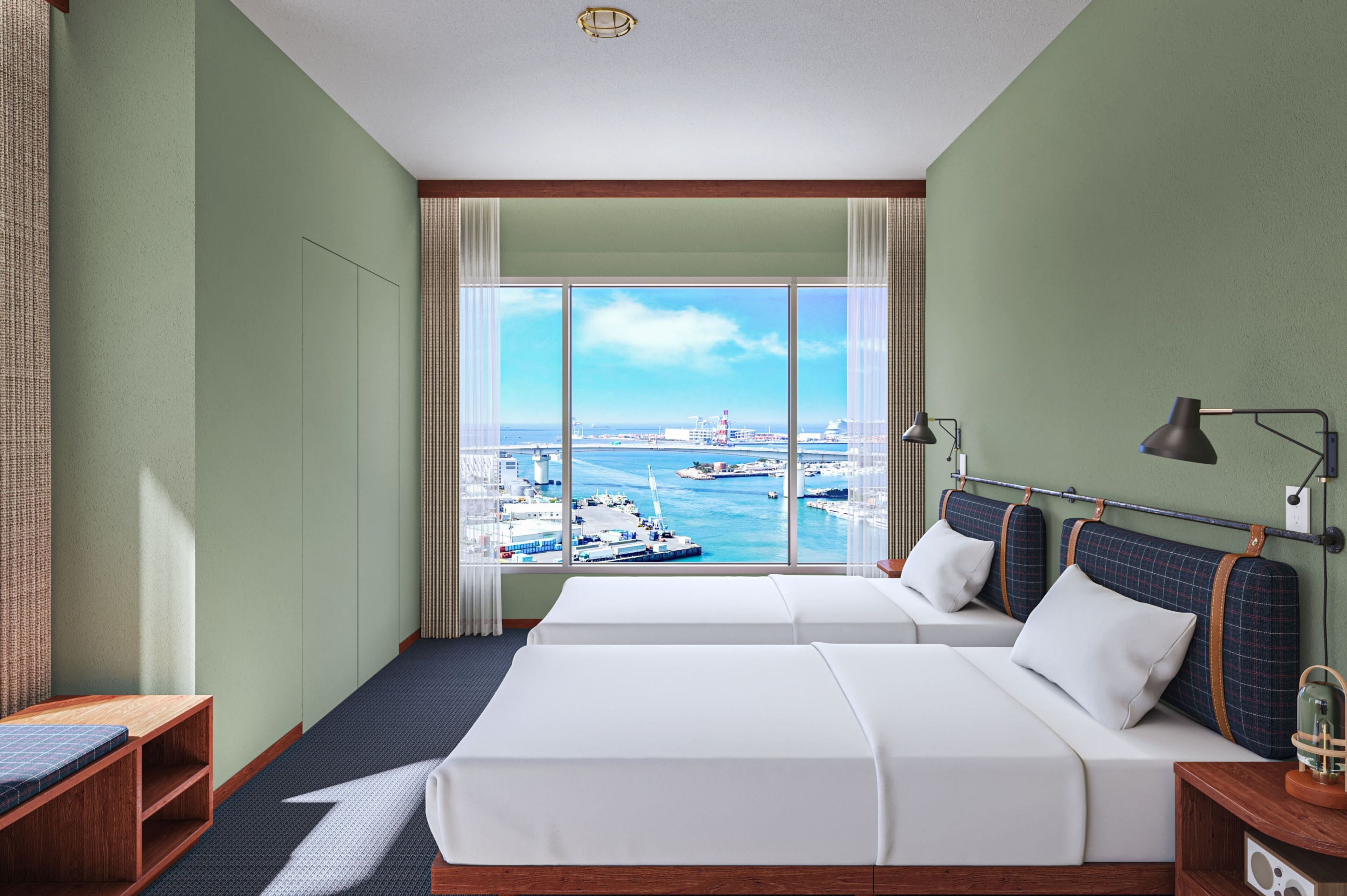 Chambre « Premier », 2 chambres, non-fumeurs, en angle (Bayside, Washing Machine) | Wi-Fi gratuit