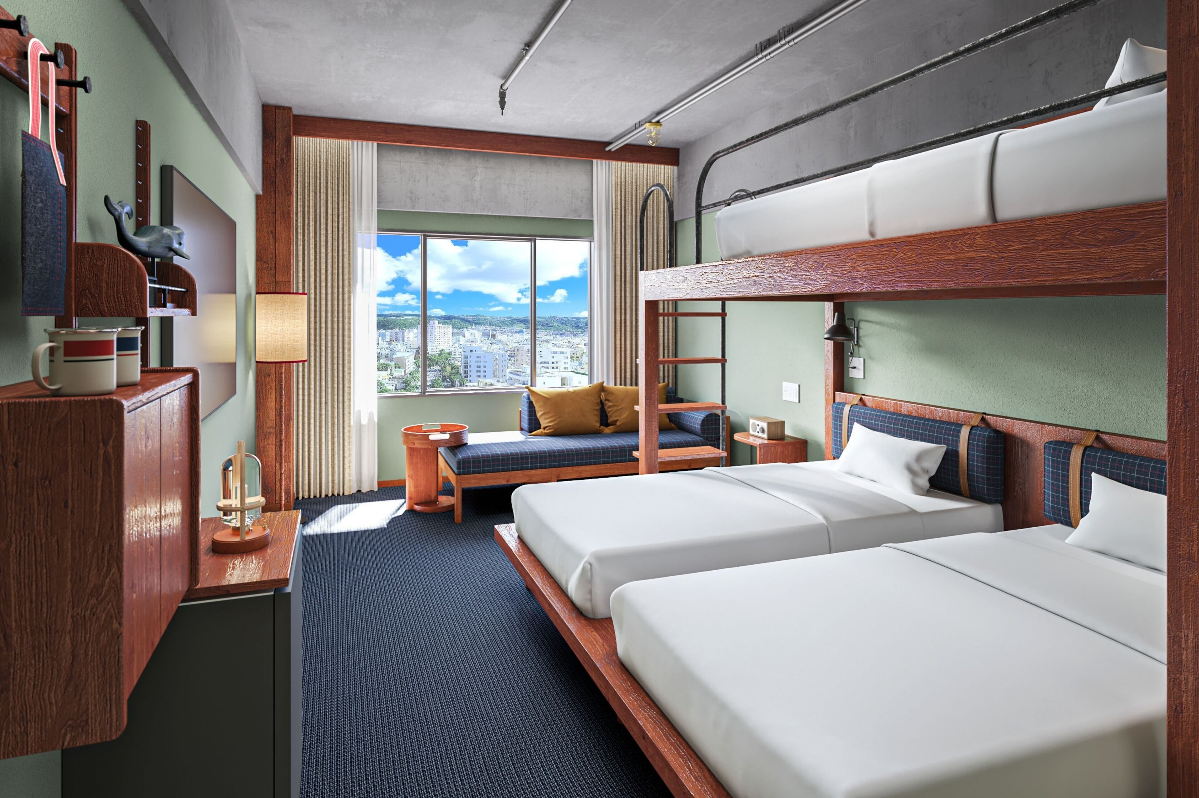 Chambre Majestueuse, non-fumeurs (Bunk, Cityside) | Wi-Fi gratuit