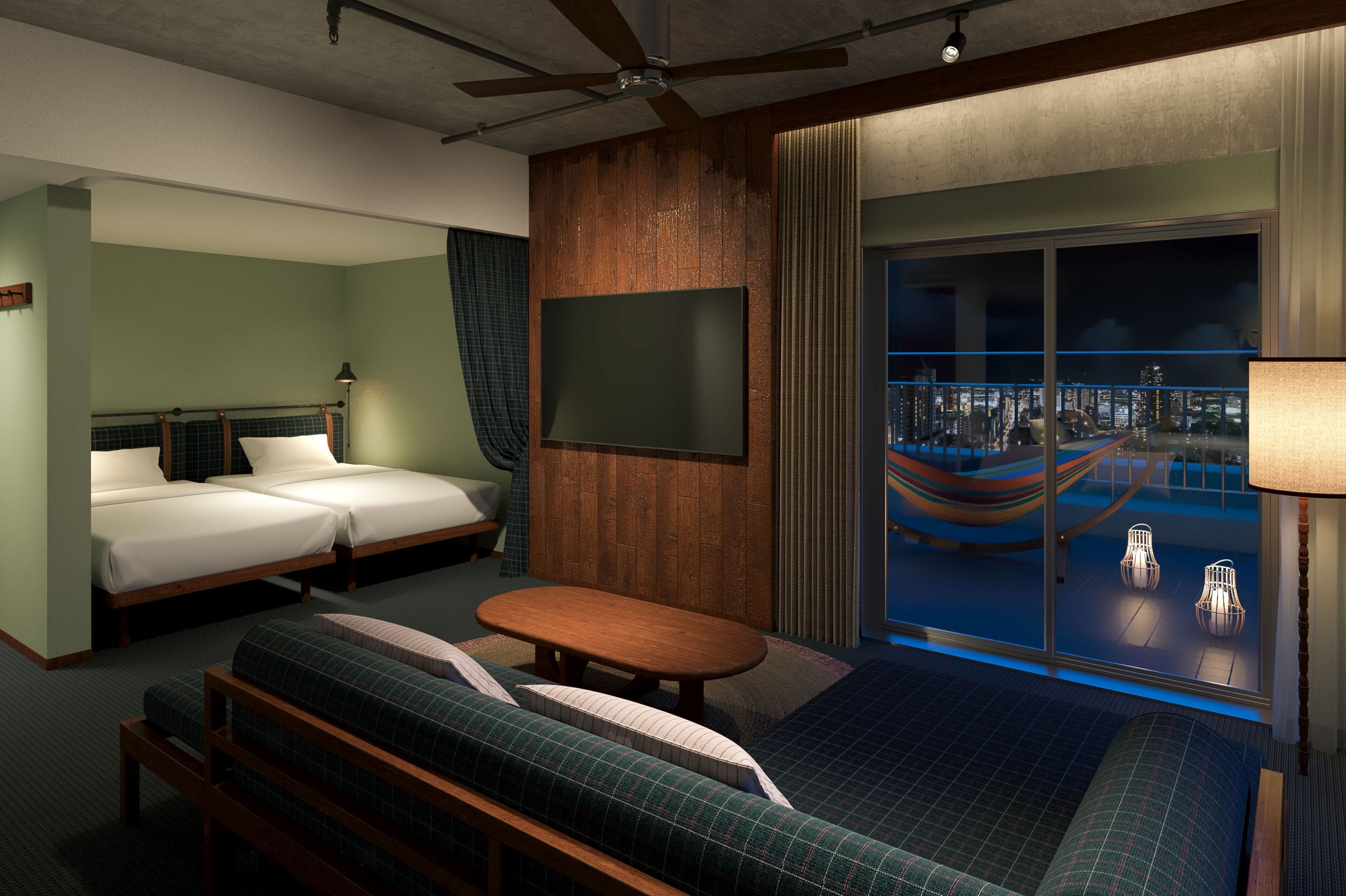 尊貴客房, 2 間臥室, 非吸煙房, 轉角 (Terrace, Washing Machine) | 免費 Wi-Fi