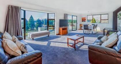 Enjoy 180° views of Lake Tekapo