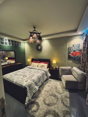 1 Schlafzimmer, Bügeleisen/Bügelbrett, kostenloses WLAN, Bettwäsche