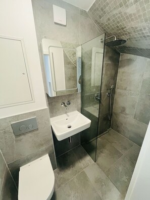 Towels, soap, toilet paper