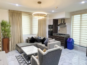 Luxury Apartment | Living area - Orbit Apartments (Lagos)