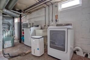 Convenient laundry facilities with washers and dryers available.
